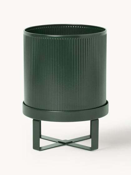 Westwing Maceta con superficie estriada Bau 24 cm