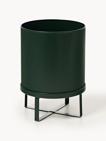 Westwing Maceta con superficie estriada Bau 38 cm