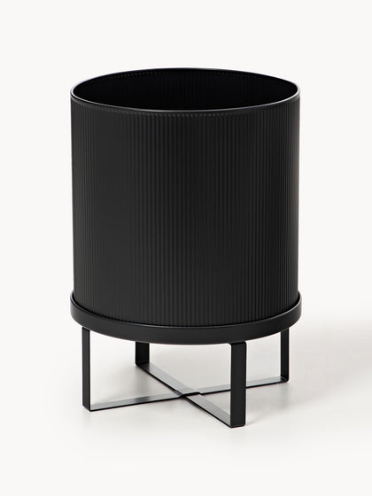 Westwing Maceta con superficie estriada Bau 38 cm