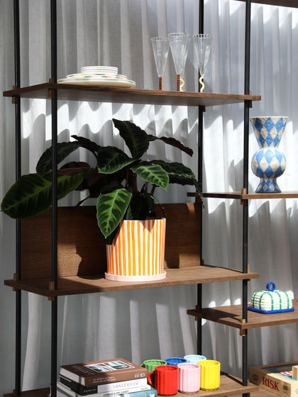 Westwing Maceta De Porcelana Pintada A Mano Ray