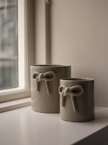 Westwing Macetero De Cerámica Bow 14 Cm
