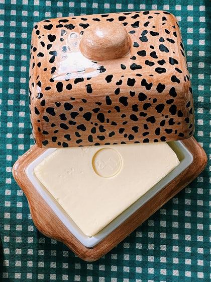 Westwing Mantequera Pintada A Mano Leopard