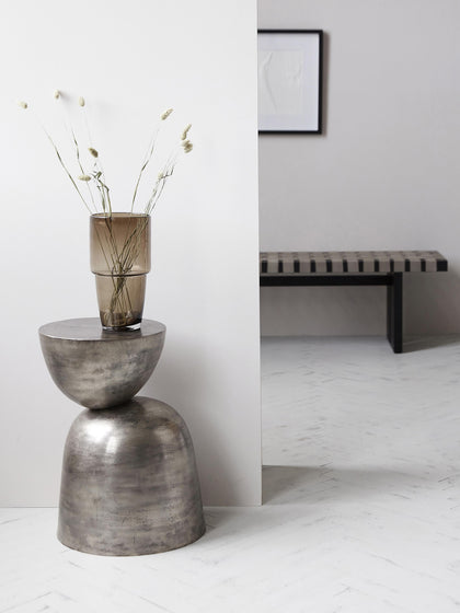 Westwing Mesa Auxiliar De Aluminio Artesanal Heena