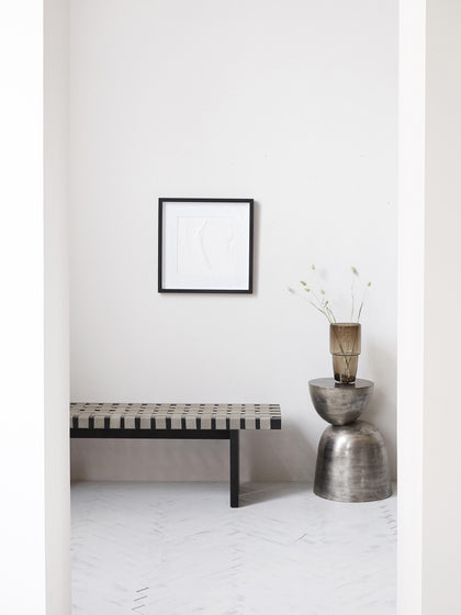 Westwing Mesa Auxiliar De Aluminio Artesanal Heena