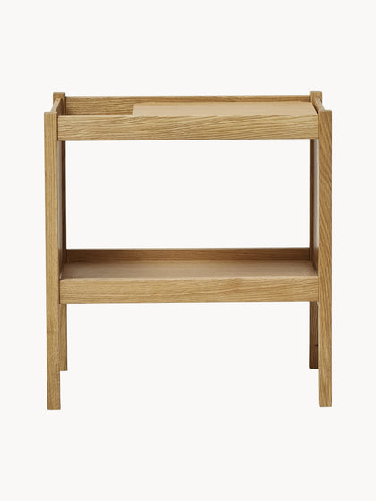 Westwing Mesa Auxiliar De Madera De Roble Journal