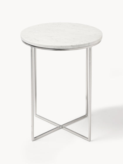 Westwing Mesa Auxiliar De Mármol Redonda Alys