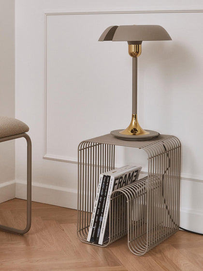 Westwing Mesa Auxiliar De Metal Curva