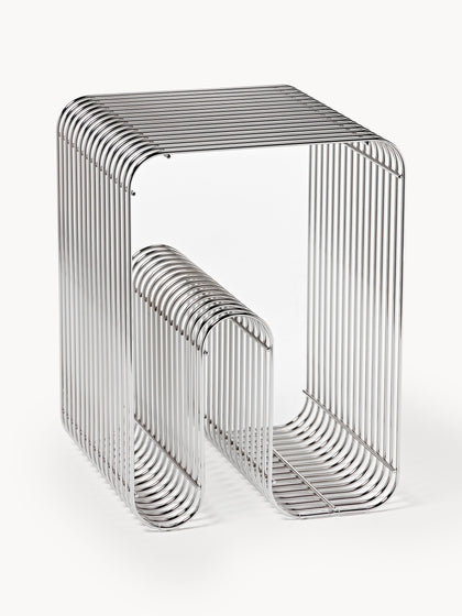 Westwing Mesa auxiliar de metal Curva