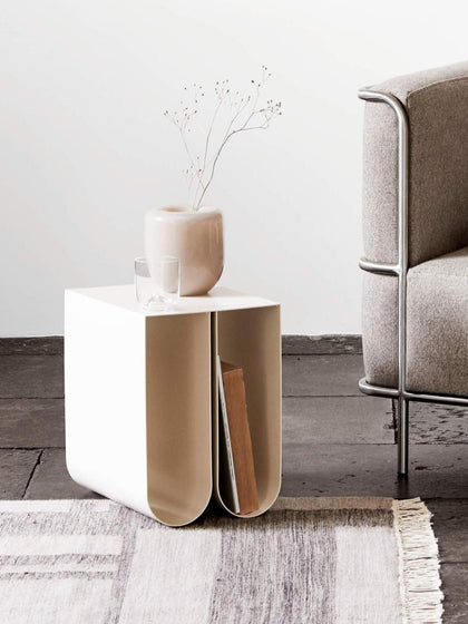 Westwing Mesa Auxiliar De Metal Curved