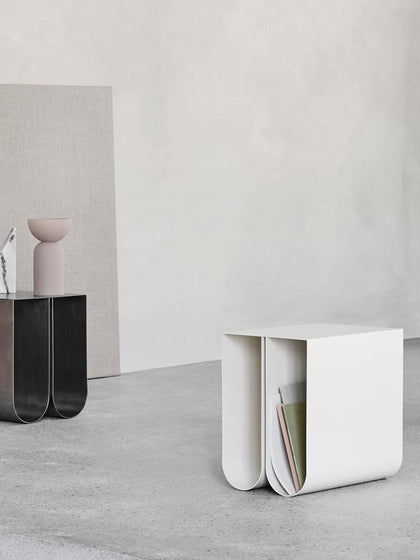 Westwing Mesa Auxiliar De Metal Curved