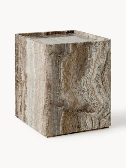 Westwing Mesa auxiliar de travertino Pietra