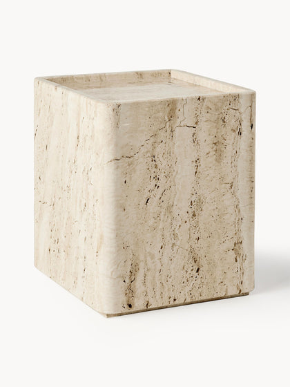 Westwing Mesa auxiliar de travertino Pietra