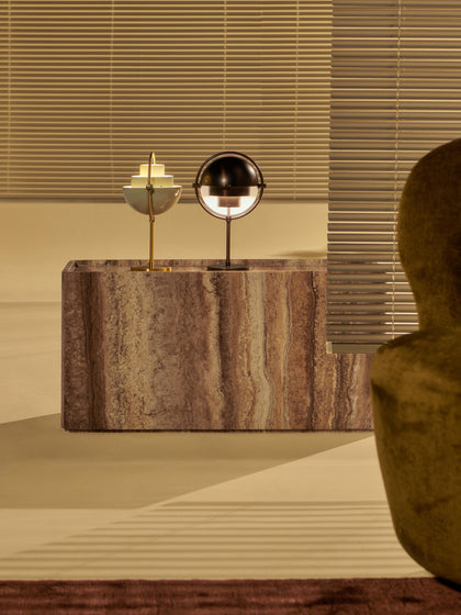 Westwing Mesa Auxiliar De Travertino Pietra