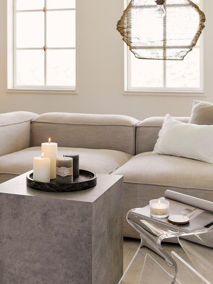 Westwing Mesa Auxiliar En Look Cemento Lesley