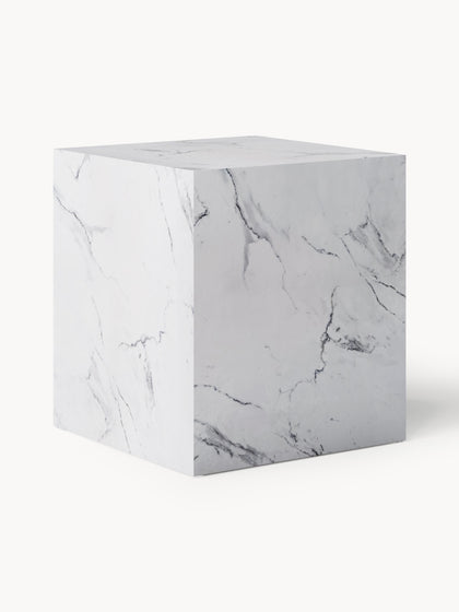 Westwing Mesa auxiliar en look mármol Lesley