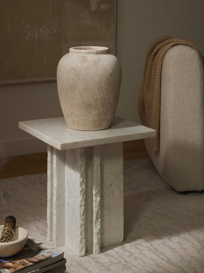 Westwing Mesa Auxiliar En Look Mármol Selene