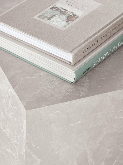 Westwing Mesa Auxiliar En Look Travertino Lesley