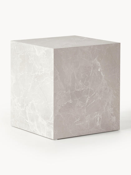 Westwing Mesa auxiliar en look travertino Lesley