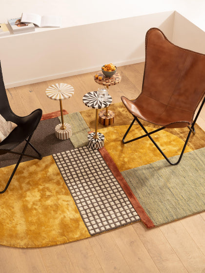 Westwing Mesa Auxiliar Redonda Artesanal Domero