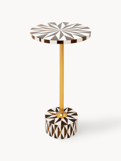 Westwing Mesa auxiliar redonda artesanal Domero