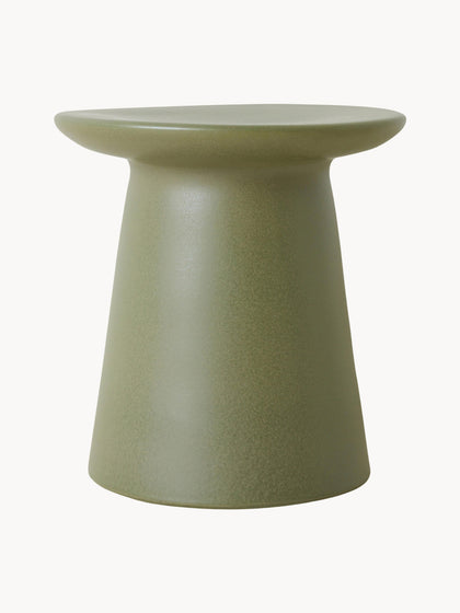 Westwing Mesa auxiliar redonda artesanal Dustan