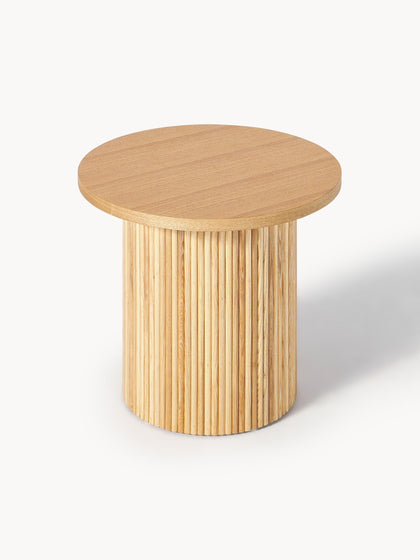 Westwing Mesa Auxiliar Redonda De Madera Nele