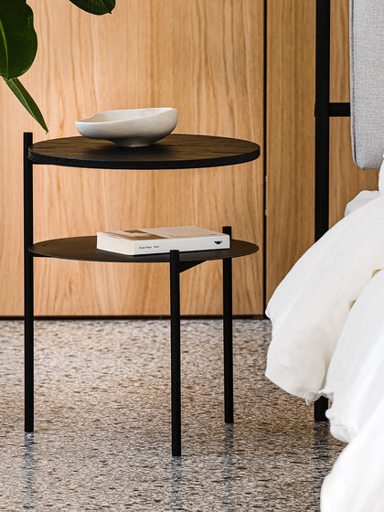 Westwing Mesa Auxiliar Redonda De Madera Tu