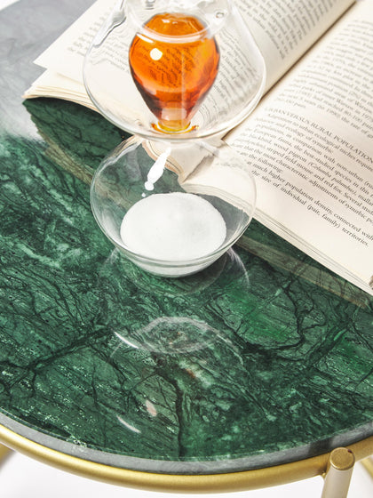 Westwing Mesa Auxiliar Redonda De Mármol Ella