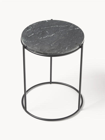 Westwing Mesa Auxiliar Redonda De Mármol Ella