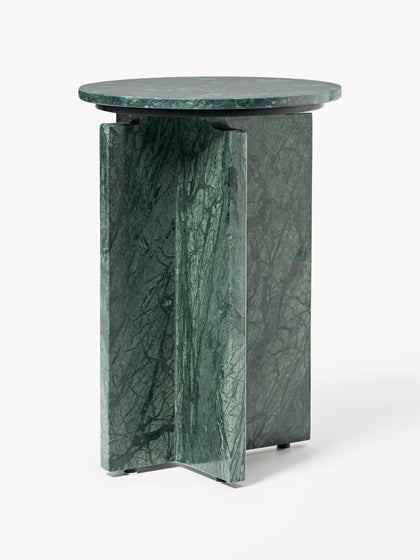 Westwing Mesa auxiliar redonda de mármol Marisa