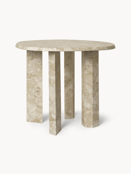 Westwing Mesa Auxiliar Redonda De Mármol Taula