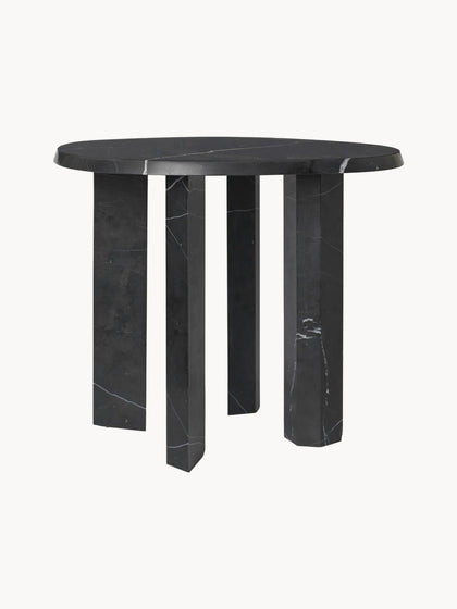 Westwing Mesa auxiliar redonda de mármol Taula