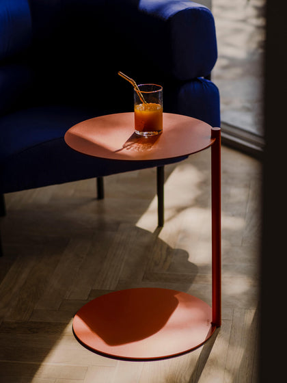 Westwing Mesa Auxiliar Redonda De Metal Ande