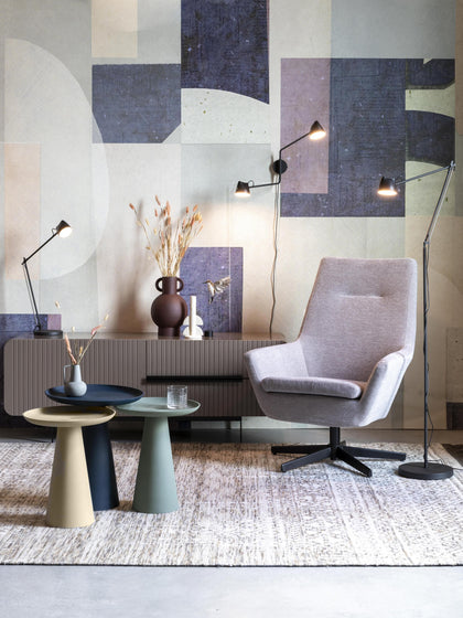 Westwing Mesa Auxiliar Redonda De Metal Ringar