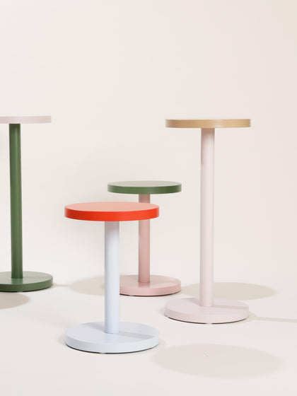 Westwing Mesa Auxiliar Redonda De Metal Trisse