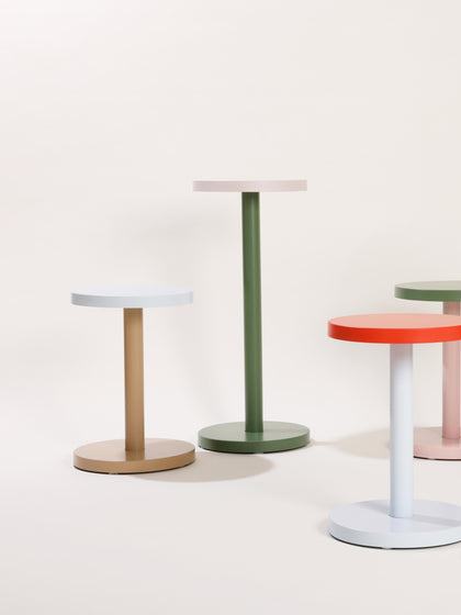 Westwing Mesa Auxiliar Redonda De Metal Trisse