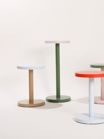 Westwing Mesa Auxiliar Redonda De Metal Trisse