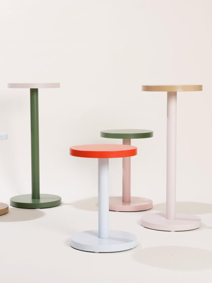 Westwing Mesa Auxiliar Redonda De Metal Trisse