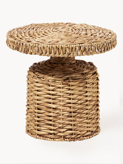 Westwing Mesa auxiliar redonda de ratán Camo