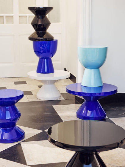 Westwing Mesa Auxiliar Redonda Zig Zag