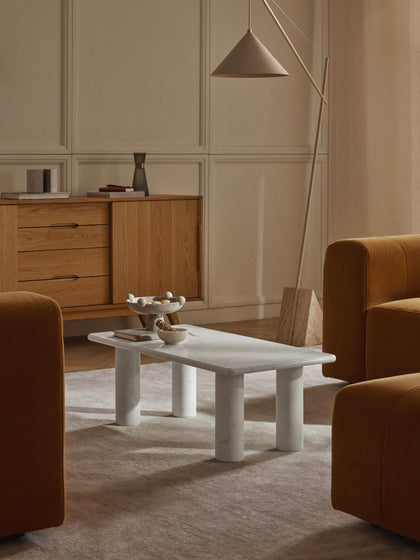 Westwing Mesa De Centro De Mármol Mabel