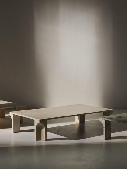 Westwing Mesa De Centro De Travertino Doric 140 Cm