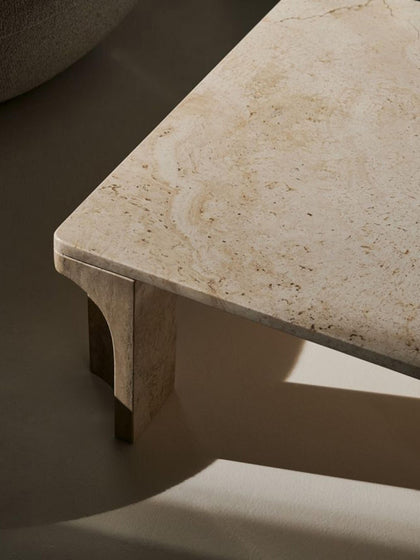 Westwing Mesa De Centro De Travertino Doric 140 Cm