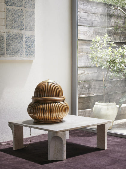 Westwing Mesa De Centro De Travertino Doric 80 Cm