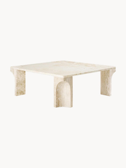 Westwing Mesa De Centro De Travertino Doric 80 Cm