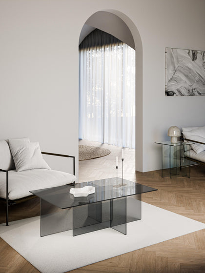 Westwing Mesa De Centro De Vidrio Anouk 102 Cm