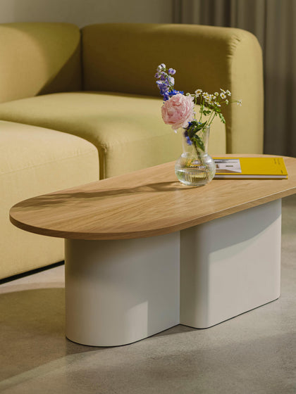 Westwing Mesa De Centro Ovalada De Madera Looi