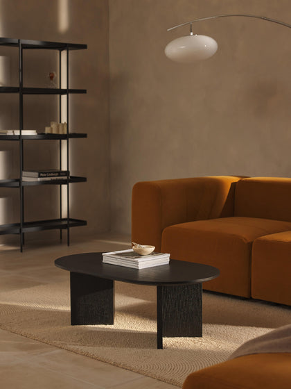 Westwing Mesa De Centro Ovalada De Madera Toni