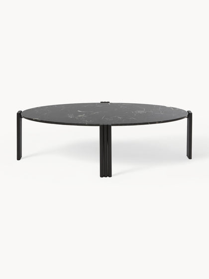 Westwing Mesa de centro ovalada de mármol Tribus