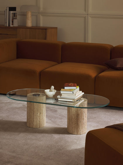 Westwing Mesa De Centro Ovalada Grande Jonah